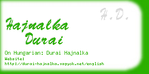 hajnalka durai business card